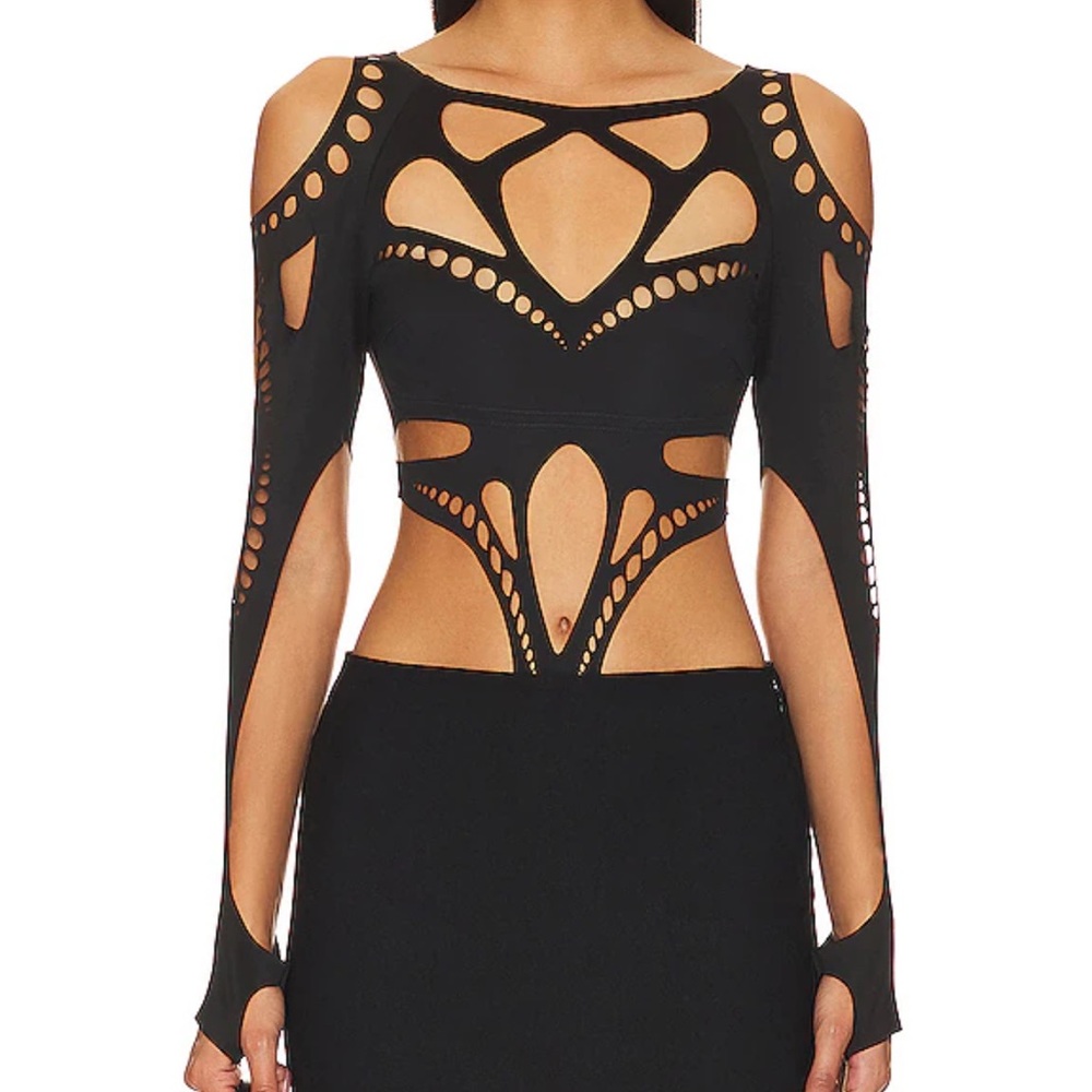 Laser Cutout Bodysuit